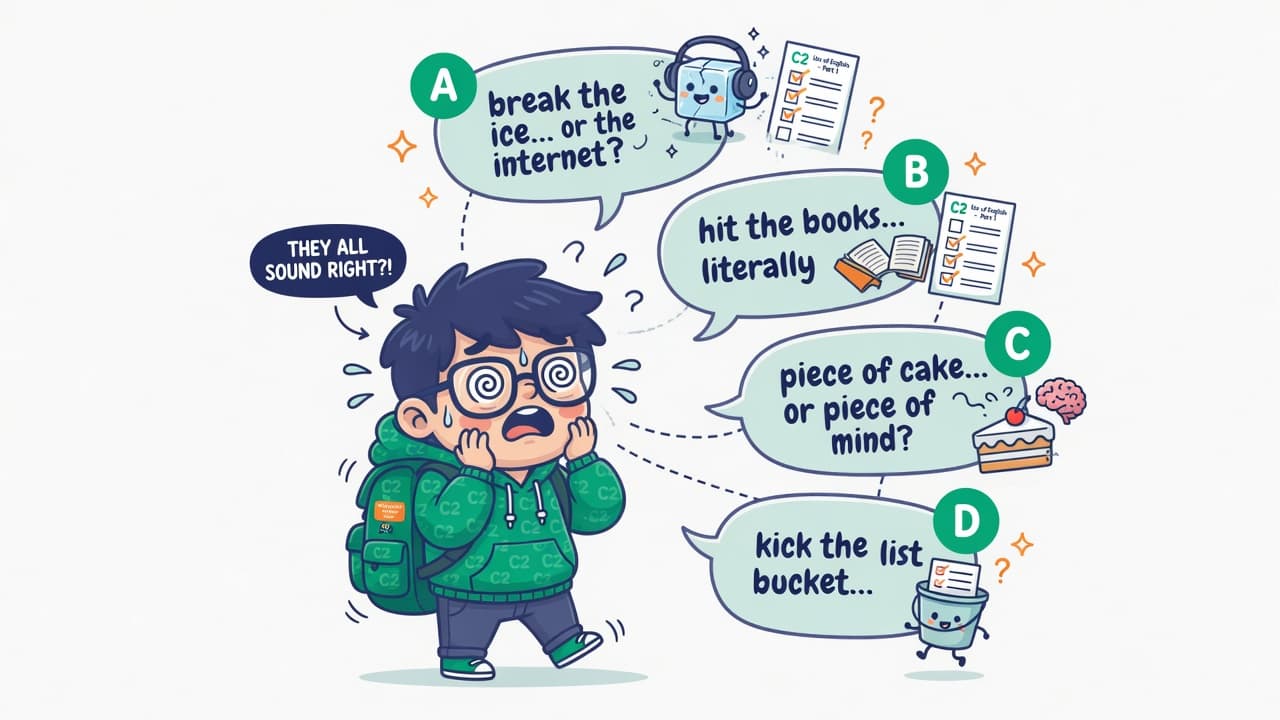 Multiple Choice Cloze: Collocations & Idioms