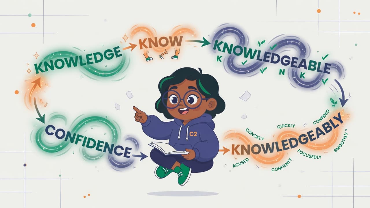 C2 Proficiency Word Formation example: transforming base words into advanced vocabulary